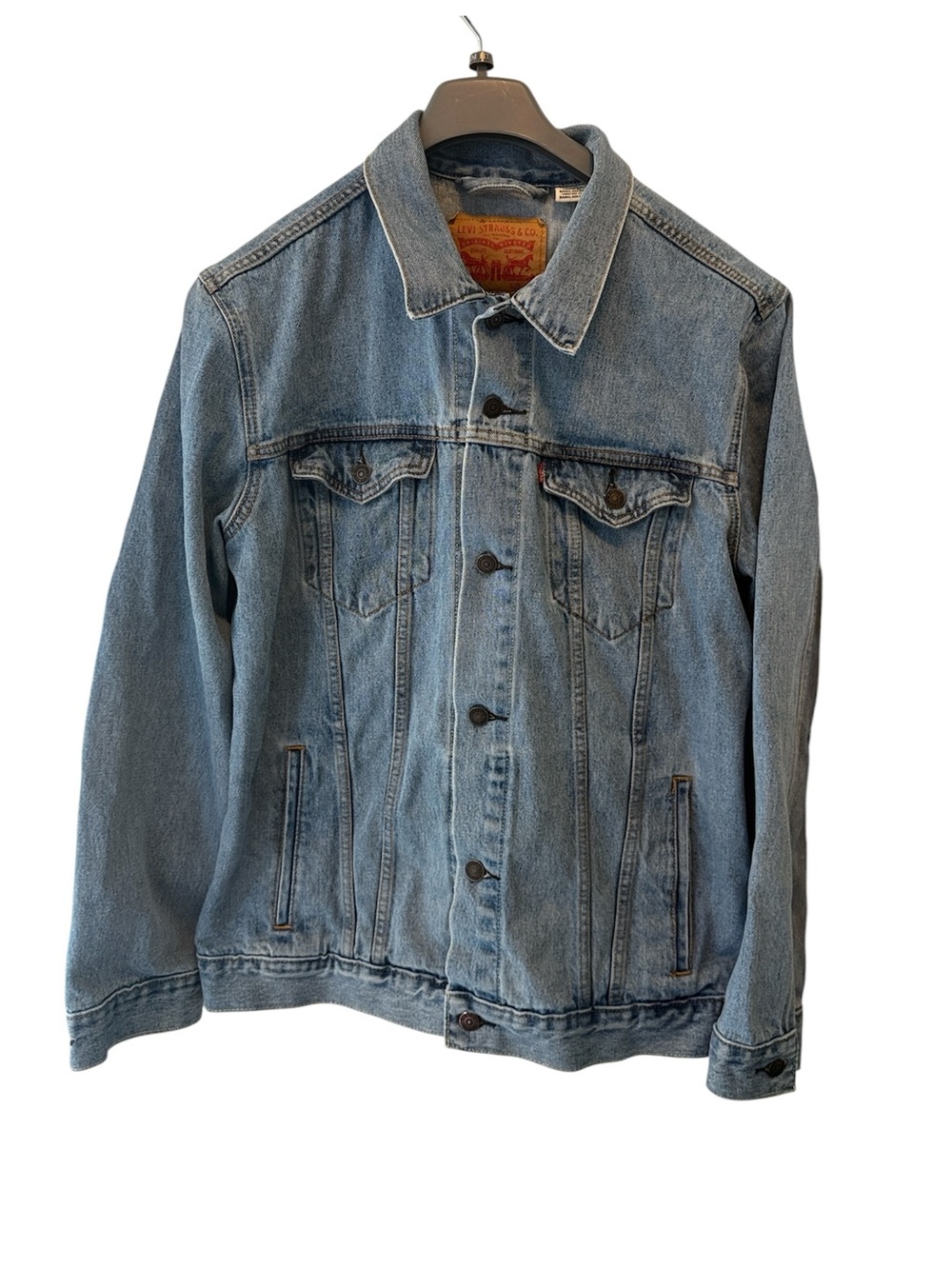 Levi's Men's XL Light Wash Denim Trucker Jean Jacket Classic Button Front - Picture 1 of 13